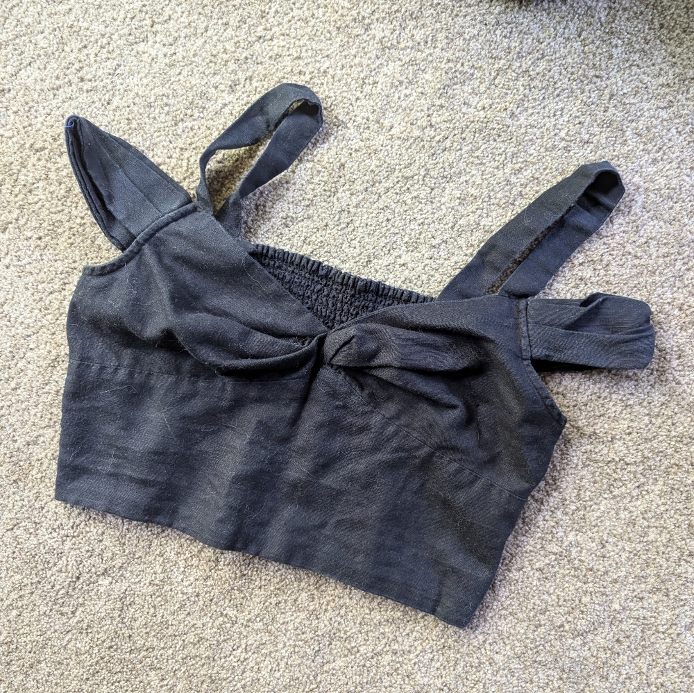 Anthropologie Maeve Black Top
